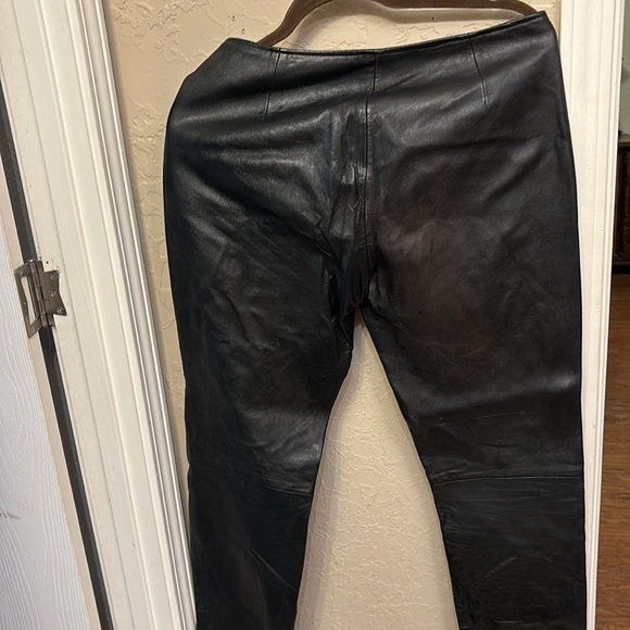 Leather pants soft as butter split a little on bottom sides for boots - Picture 9 of 10
